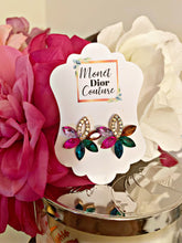 Load image into Gallery viewer, Jewel Flower Stud Earrings
