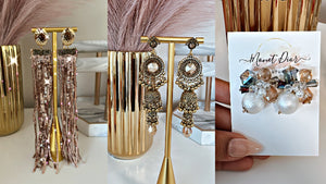 White & Pink LV Bonnet – Monet Dior Couture