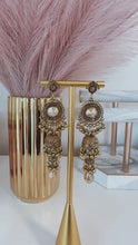 Load and play video in Gallery viewer, Golden Goddess Earrings
