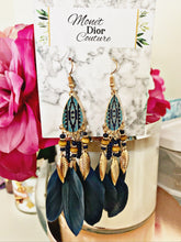 Load image into Gallery viewer, Bohemian Feathers- Teal
