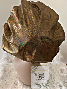 Gold Shimmer Bling Bonnet