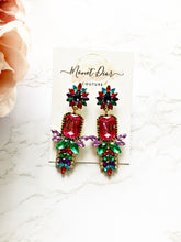 Load image into Gallery viewer, Floral Jewel Earrings
