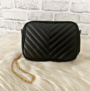 Black Quilted Purse