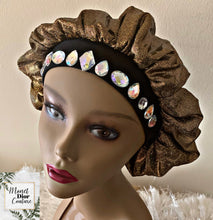 Load image into Gallery viewer, Gold Shimmer Bling Bonnet
