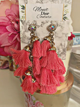 Load image into Gallery viewer, Hot Pink Bling Tassels
