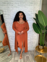 Load image into Gallery viewer, Rust Orange Cardigan Set- Small
