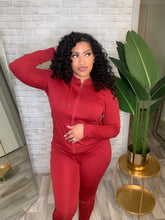 Load image into Gallery viewer, Red Track Suit Set
