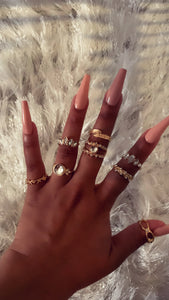 Ice Me Out Midi Ring Set