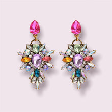 Load image into Gallery viewer, Luxe Crystal Earrings- Multi
