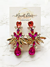 Load image into Gallery viewer, Majestic Fuchsia Earrings
