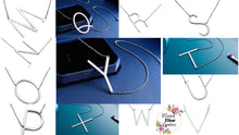 Load image into Gallery viewer, Silver Initial Necklace
