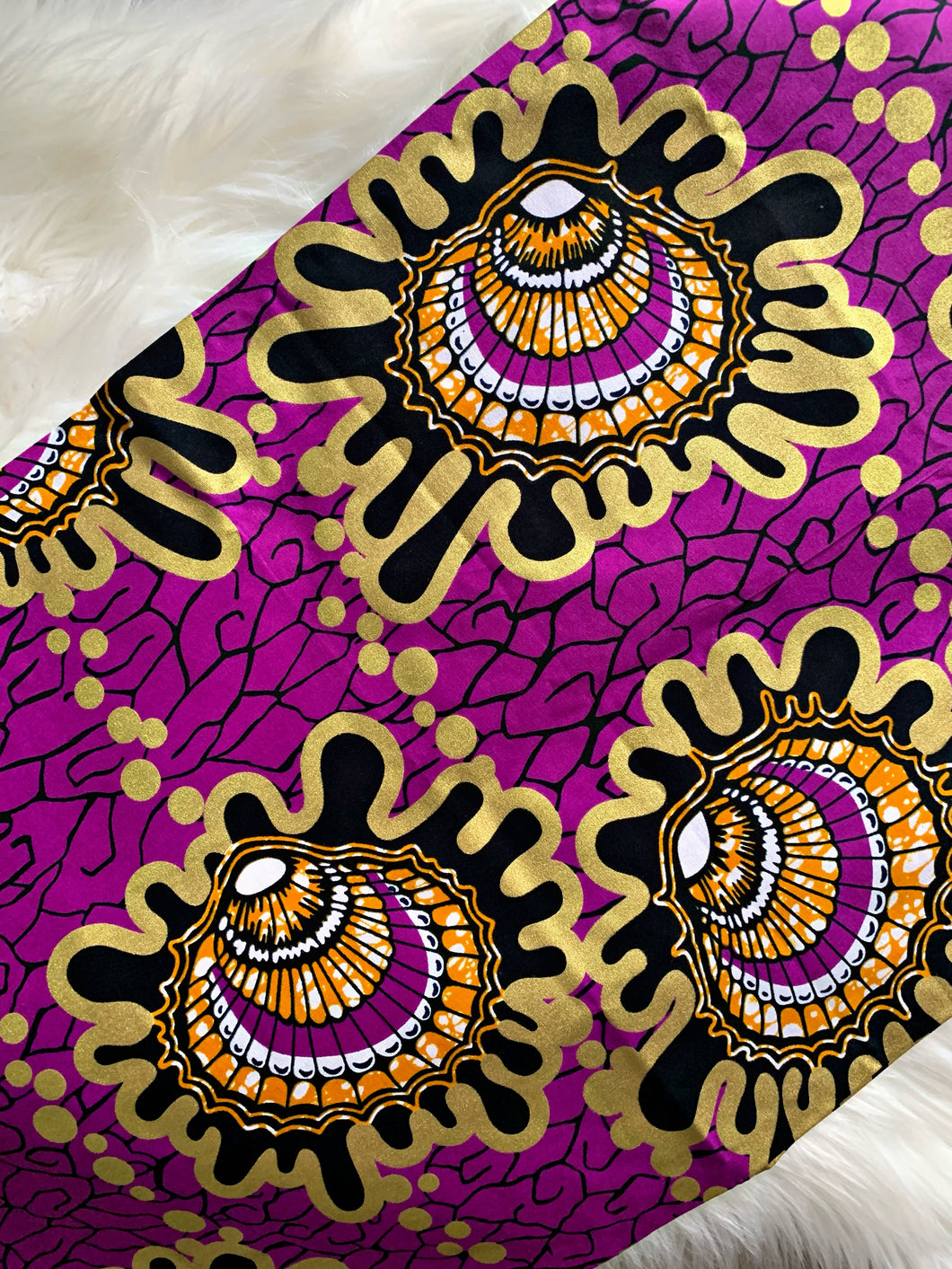 New! Purple Royalty Ankara Print Head Wrap